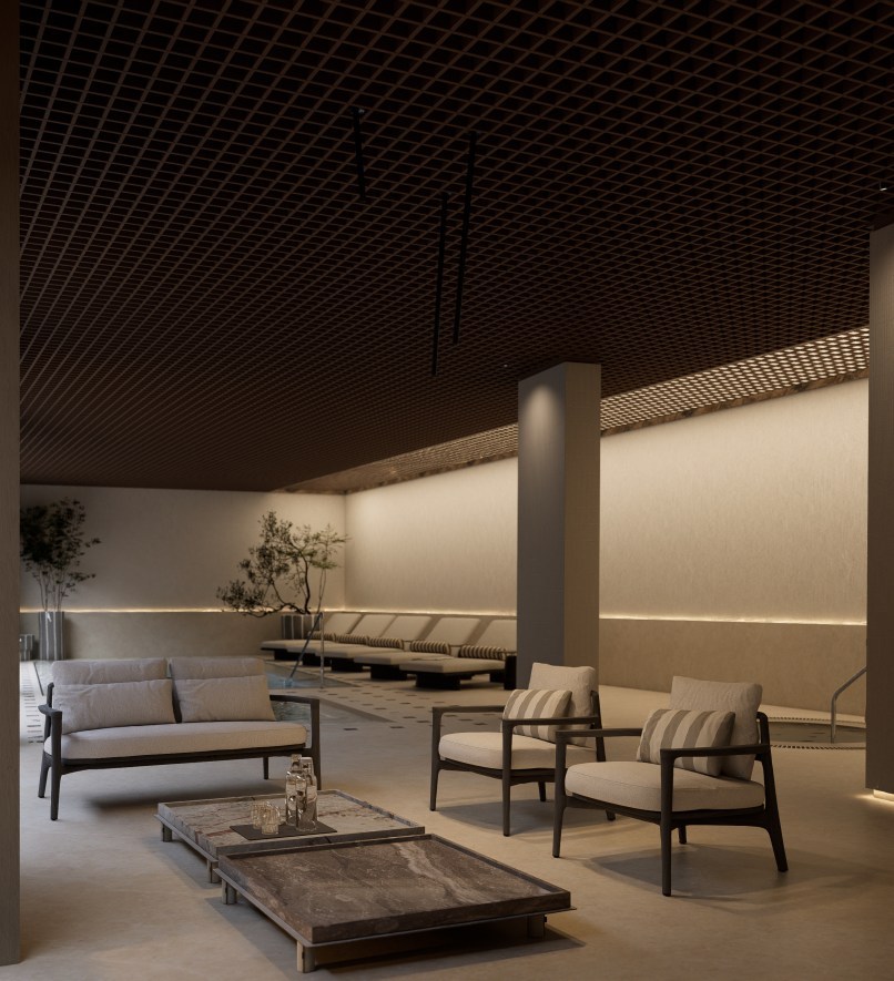 Спа — зона бассейнов, ракурс 12